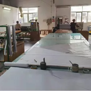 Prepreg angle cutting